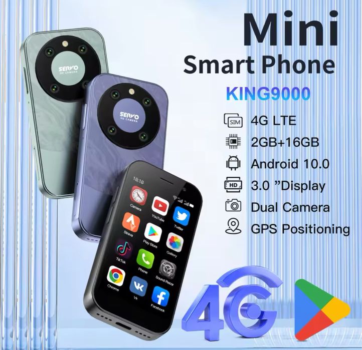 Міні смартфон 4G SERVO KING 9000/ мини телефон