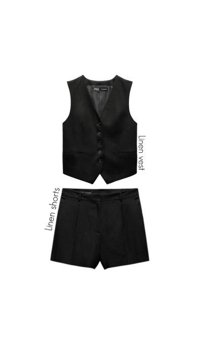 Шорти ZARA з льону