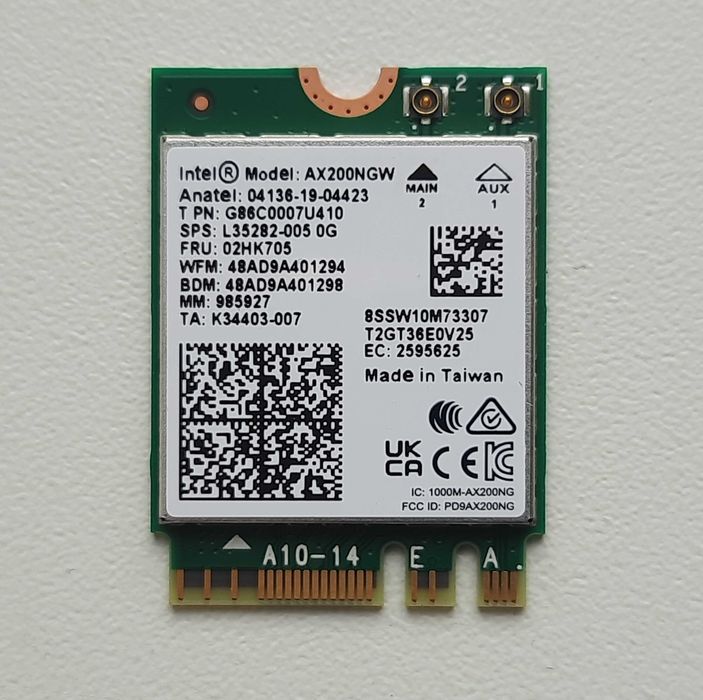 НОВИЙ Intel AX200 NGW WiFi-6 + Bluetooth 5.2 (Виробник Тайвань)