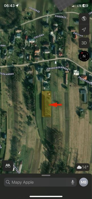 Działka 20 arowa - Głowienka