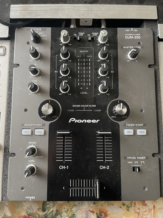Zestaw DJ Pioneer – 2× CDJ-200 + DJM-250 + case