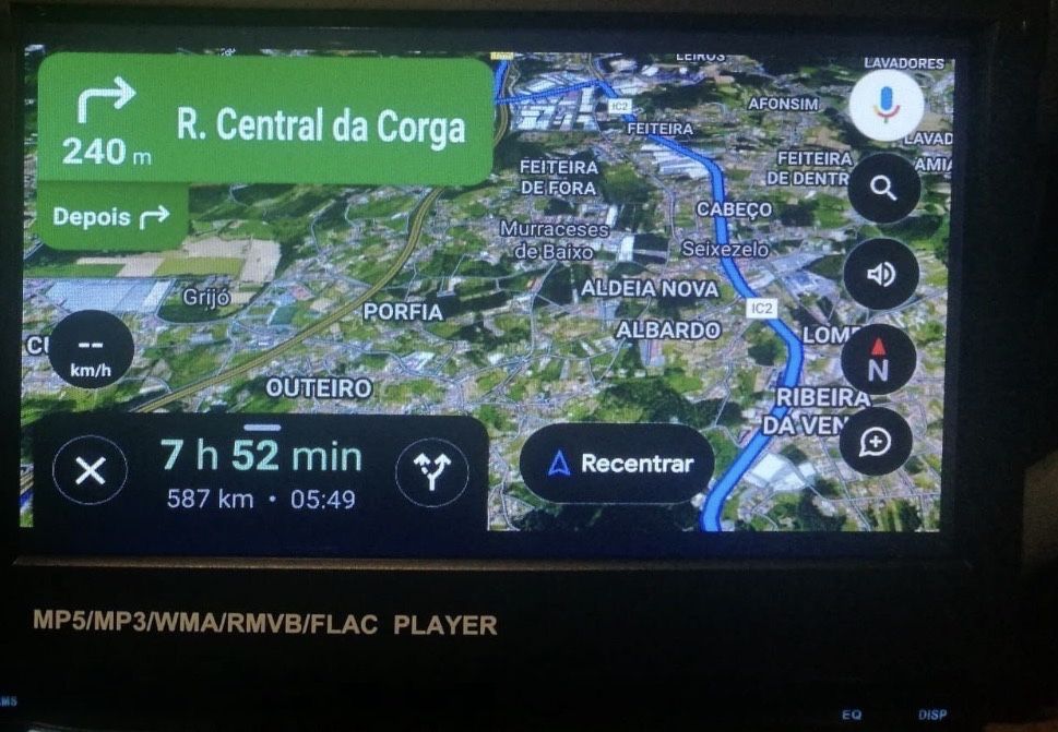 Auto Radio com ecrã retratil (manual)