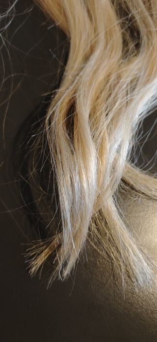 Włosy naturalne blond 40 cm, 70 g | Prawdziwe włosy do przedłużania