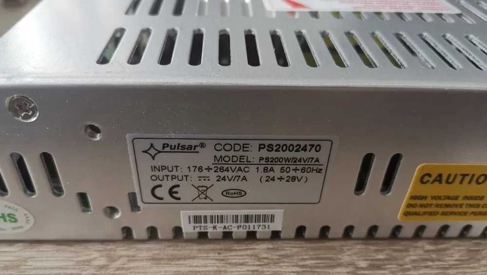 Zasilacz impulsowy PULSAR 200W 24V 7A