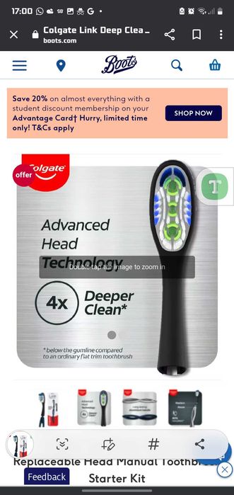 Змінні Насадки 2шт нові для щітки Colgate Link Deep Clean Soft