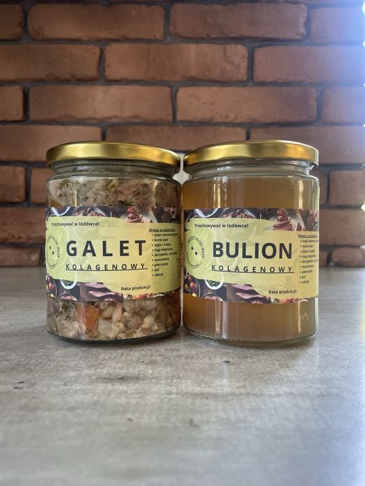 Bulion kolagenowy x5, galet x1 (zestaw)