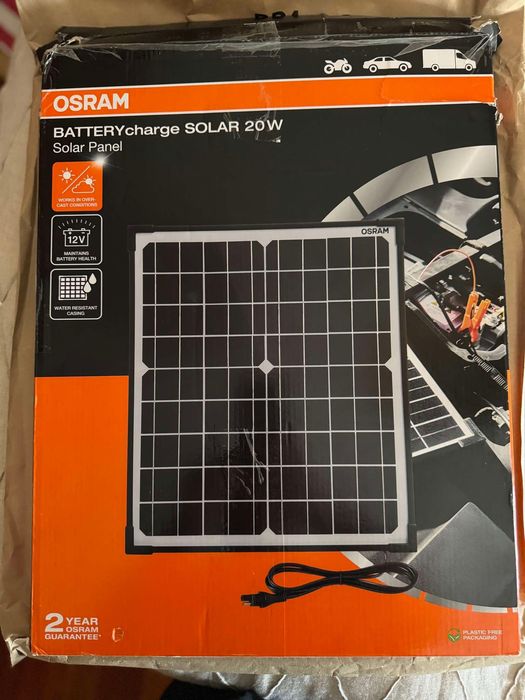 Painel solar Osram de manutenção de bateria 12V
