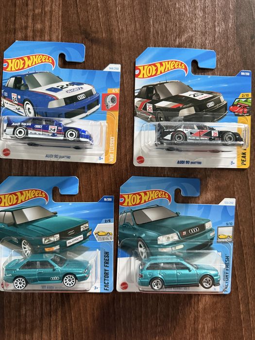 Zestaw autek hot wheels audi