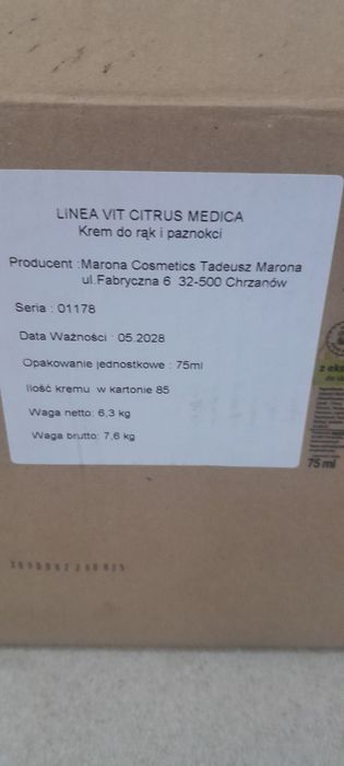 Krem balsam do rąk linea vit