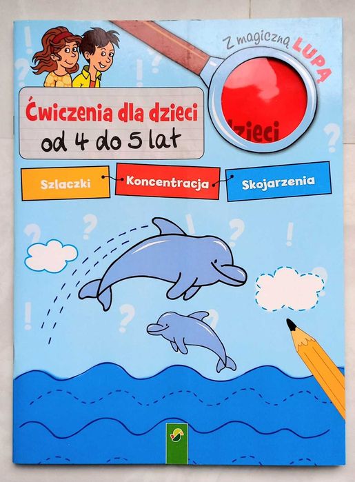 Ćwiczenia dla dzieci 4-5 lat. Szlaczki, koncentracja, skojarzenia.