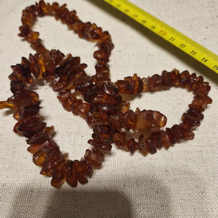 Korale z bursztynu