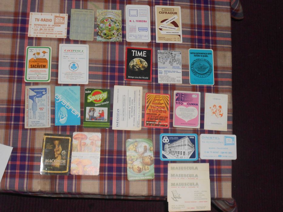 Grande coleccao calendarios bolso diversos anos 80 e 90 - 241 disponiv