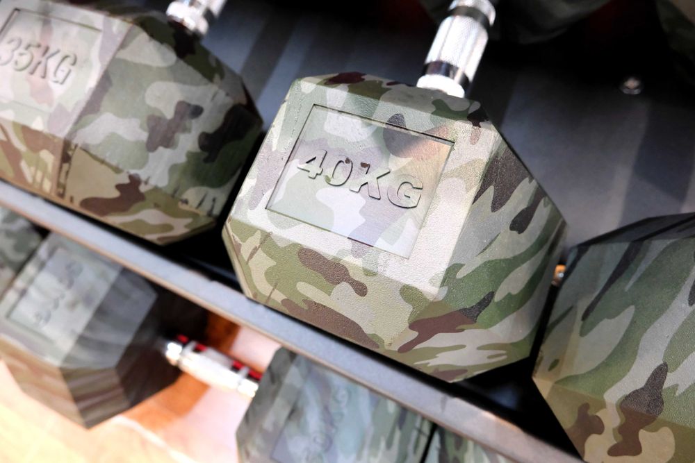 Hantle hex zestaw military do 50 kg trening siłownia NOWE