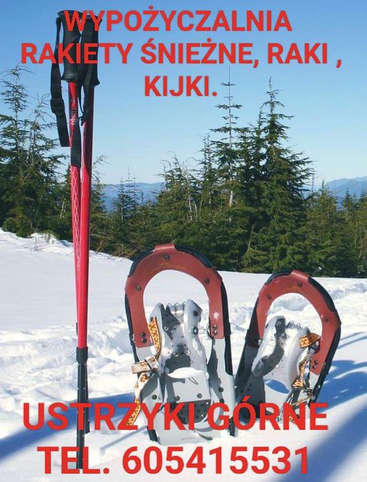 Rakiety śnieżne raczki Bieszczady wypożyczalnia