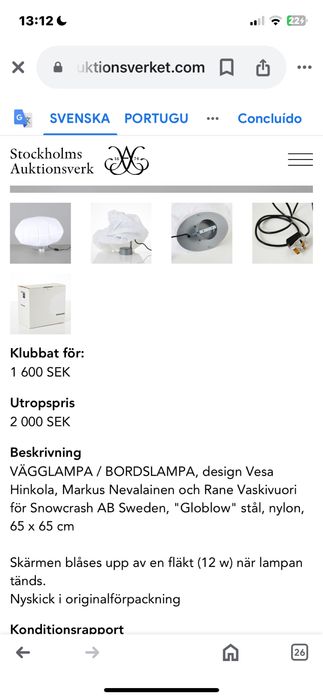 SnowCrash - GloBlow  - vintage do design finlandês 1997