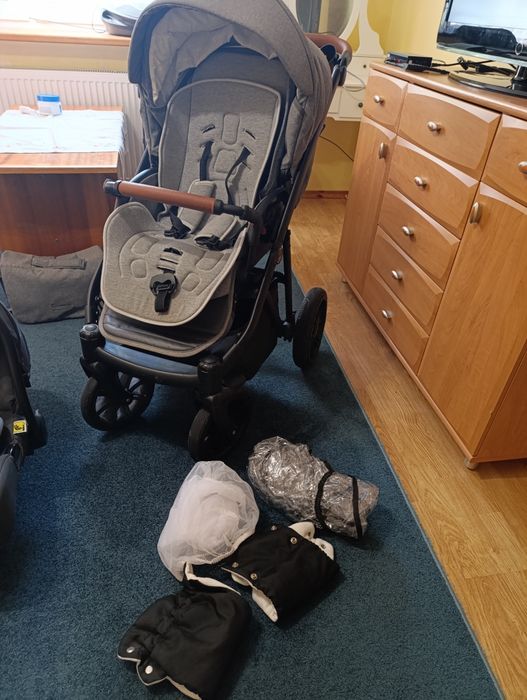 Duży zestaw dla dziecka: Camarelo 3w1, Joie ISOFIX, krzesełko do karmienia