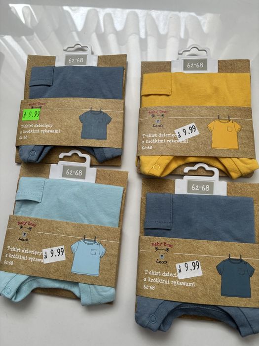 T- shirt dzieciecy Beaby Bear Leon 4 sztuki rozm 62-68