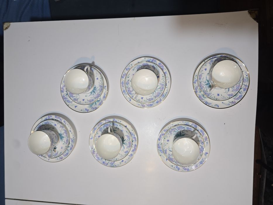 Porcelana Lomonosov - 6 zestawów filiżanka złoco 22k