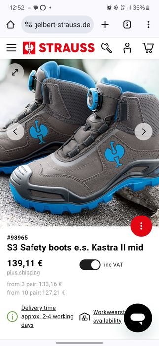 Bota trabalho Strauss Engelbert