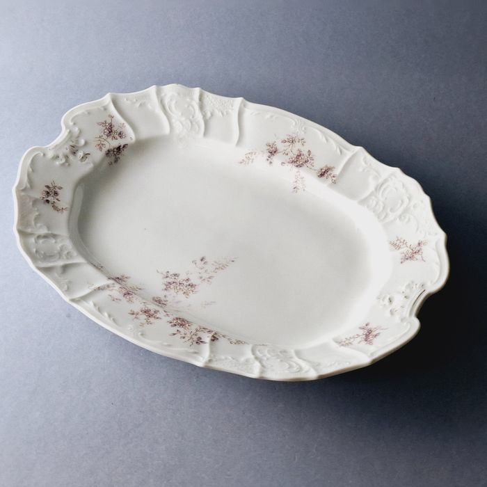 pirkenhammer xix wiek przepiękny półmisek porcelanowy