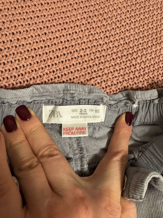 Джинси вільветові зара zara 98 розмір