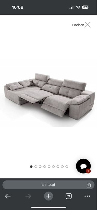 Vendo sofa Chateau d’ax reclinavel eletrico