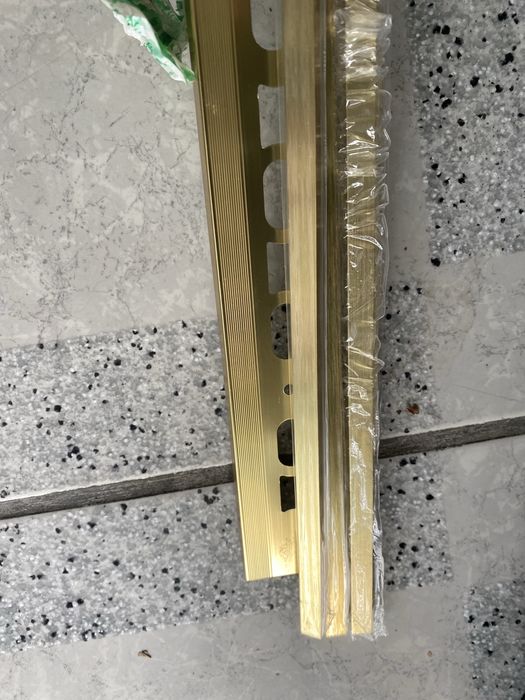 Listwa dekor x4 złota ozdobna profil metalowy pasek panel cerfix 93241