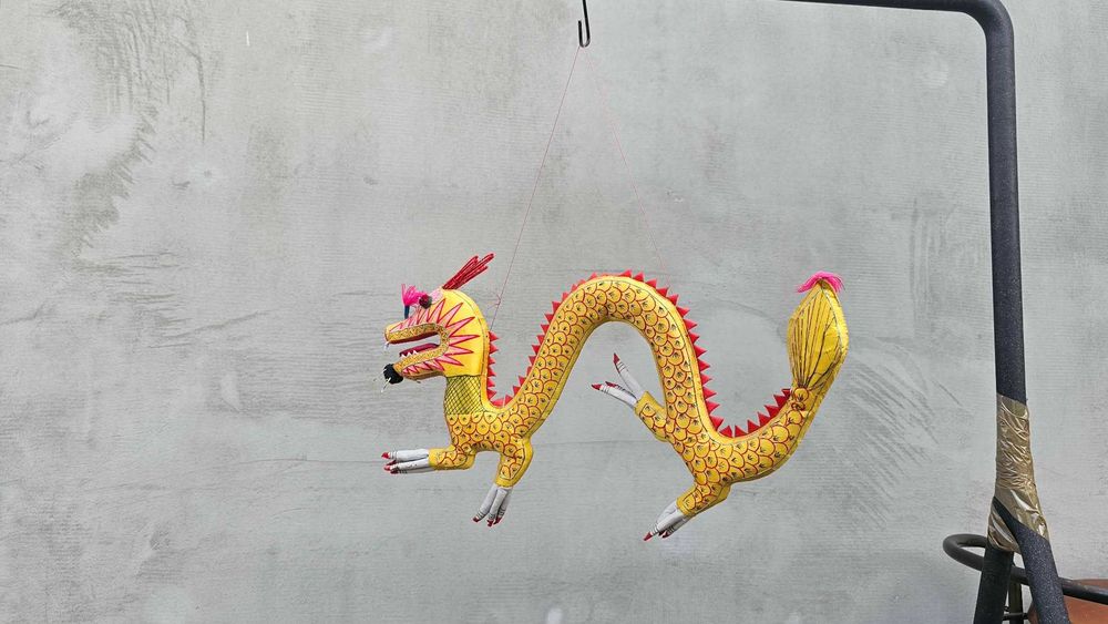 Marionetka tradycyjnego chińskiego smoka