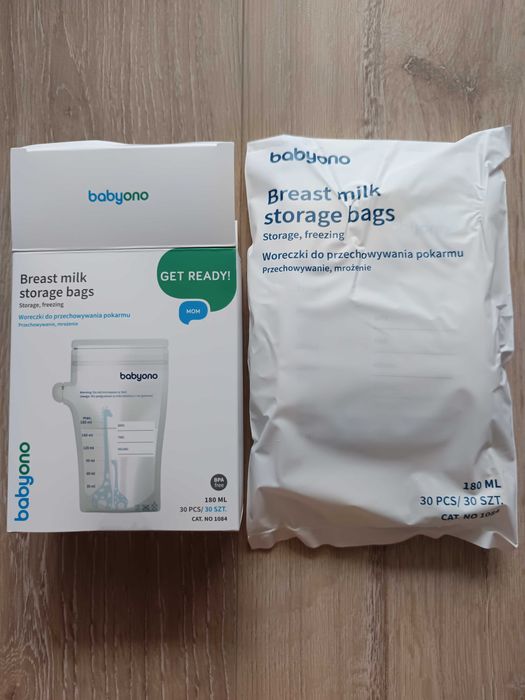 Woreczki BabyOno do przechowywania pokarmu 30 szt 180 ml