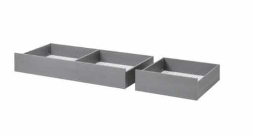 Ikea Hemnes szuflady pod łóżko szare zestaw x2 szt - dostawa gratis