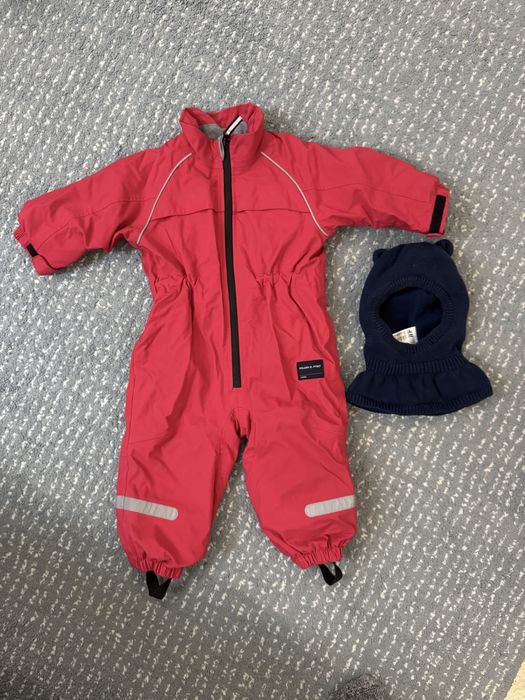 Polarn O.Pyret зимовий демі комбінезон h&m шапка шолом