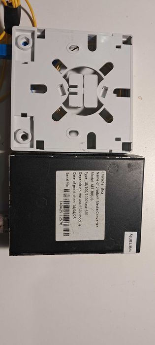 Гігабітний медіаконвертер ALISTAR AFT-9000S + SFP, оптичний бокс, БЖ