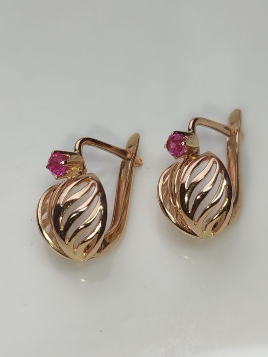 Золотые серьги СССР Золоті радянські сережки