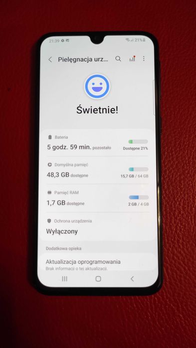 telefon smartfon Samsung Galaxy A40 64GB + ładowarka