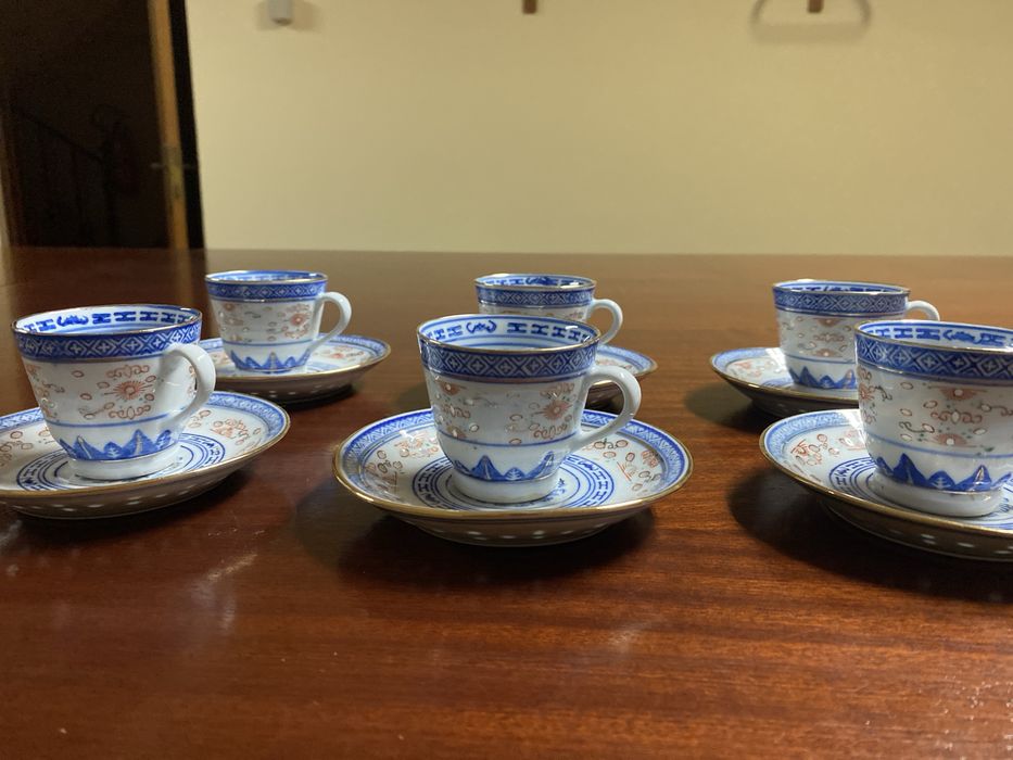 Conjunto de 6 chavenas chinesas