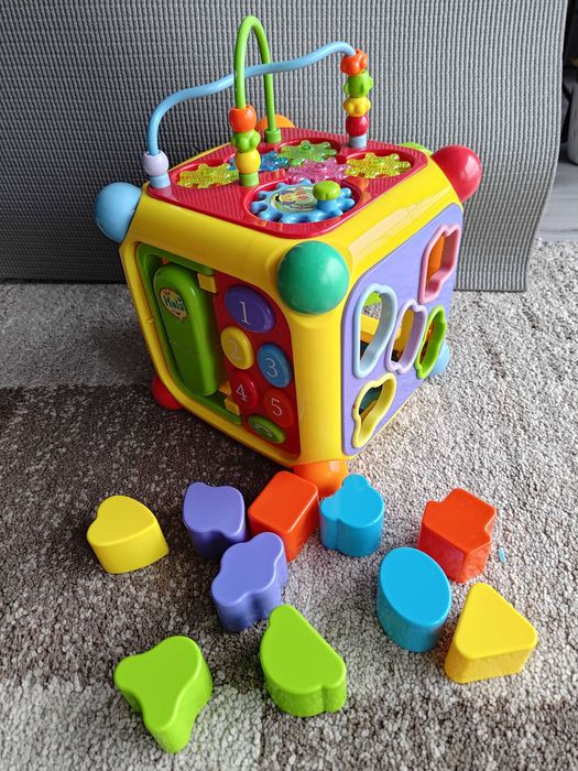 Interaktywna kostka edukacyjna sorter Montessori model RK-747 + gratis