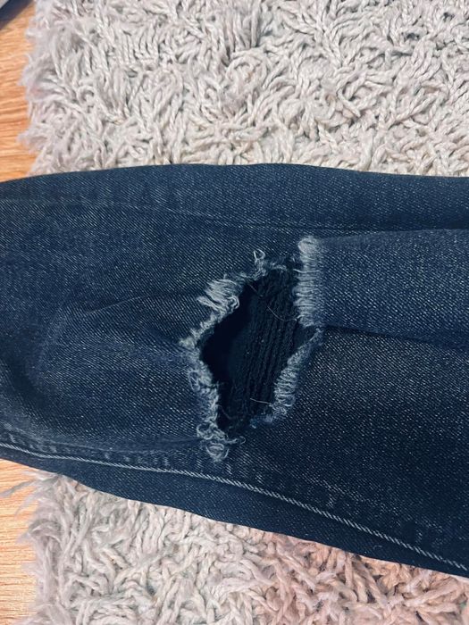 Stradivarius rurki 34 wysoki stan xs czarne