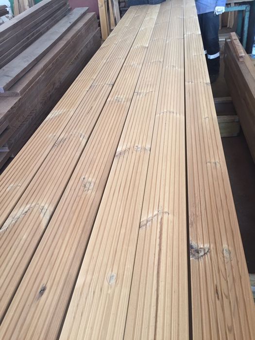 Террасная доска из термососны.