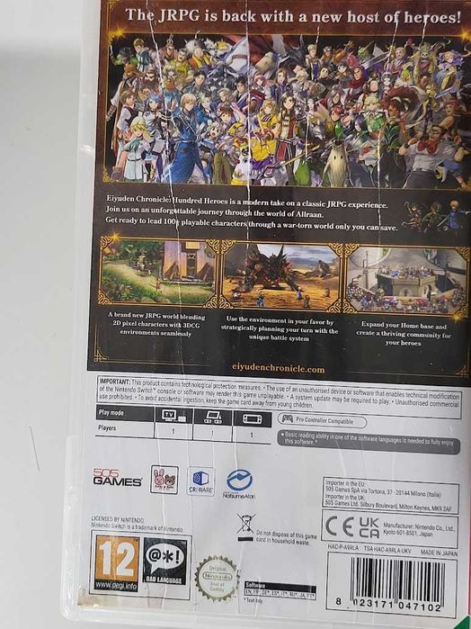 Eiyuden Chronicle Hundred Heroes / Gra Nintendo Switch / Skup gier