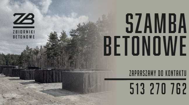 TANIE SZAMBO BETONOWE, montaż i transport