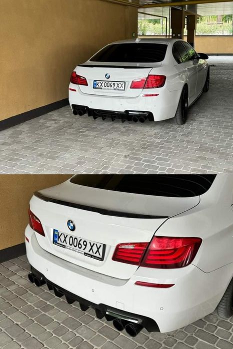 Диффузор BMW 5 F10 M Performance дифузор БМВ 5 Ф10 насадки вихлоп
