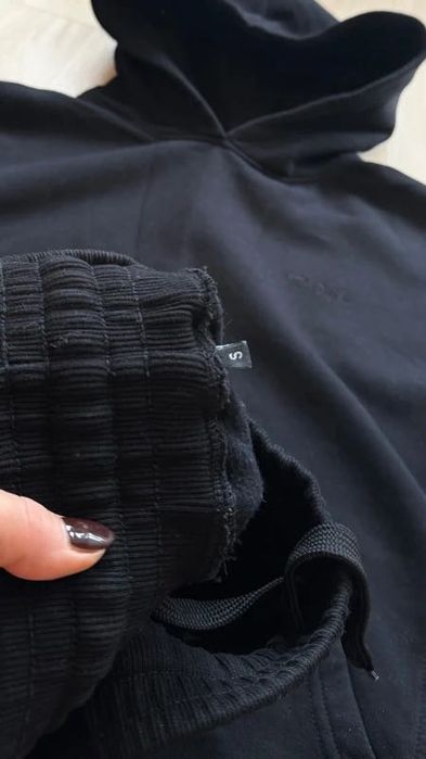 Bluza spodnie dresy komplet strong point r. S M czarny gruby zimowy