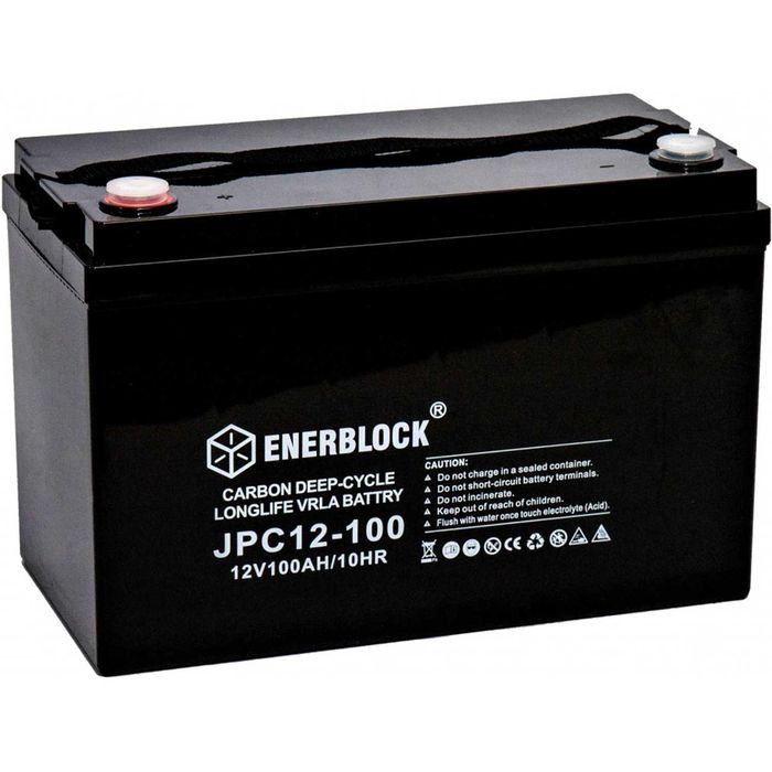 акумулятор 100ah 12v 24v дбж інвертора ups ибп LiFePO4 carbon gel agm