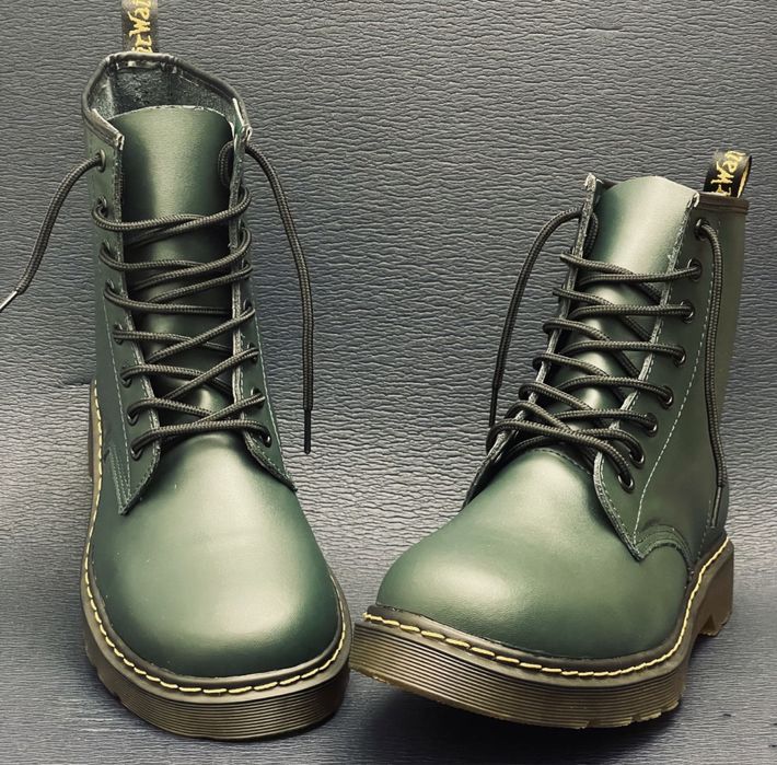 Glany Combat Boots botki zielone unisex 1460 kozaczki