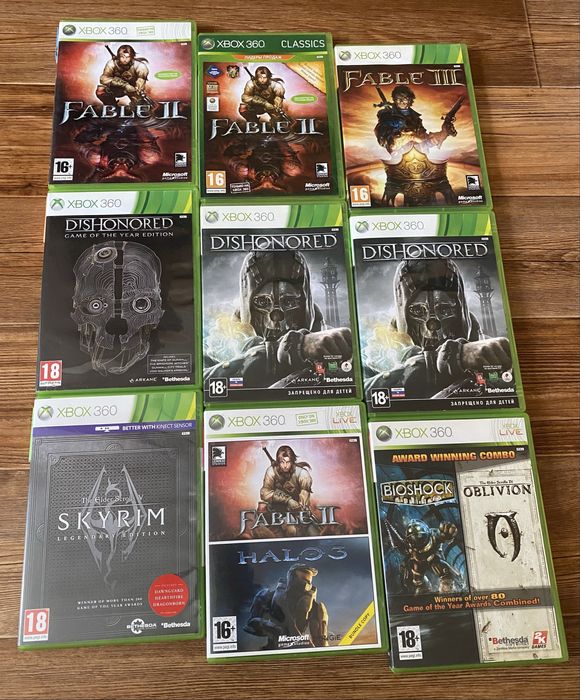 Xbox 360: Deadpool, X-Men, Fable, Ninja Gaiden, Diablo, Bayonetta, DMC
