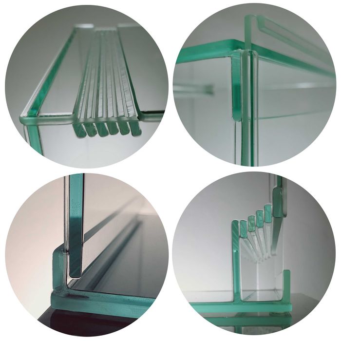 Małe Profesjonalne Terrarium 7x7x13cm szkło potrójna wentylacja EKO