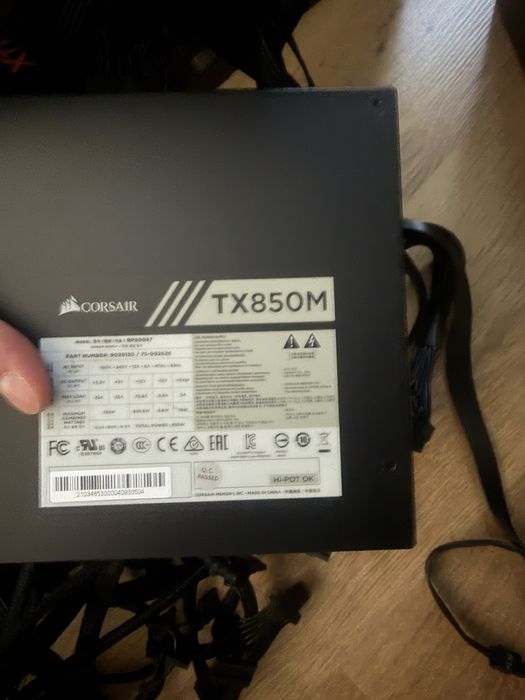 Corsair TX850M zasilacz malo używany!