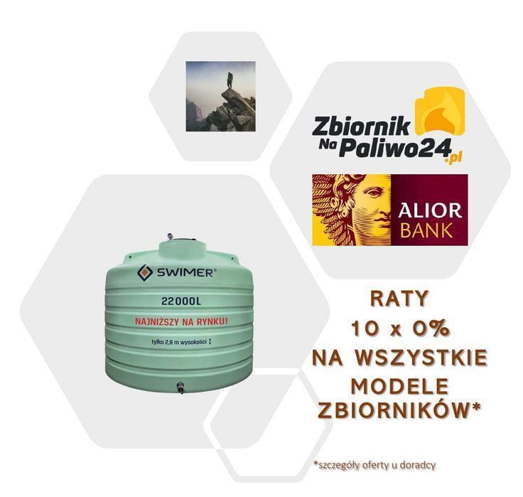 Zbiornik na wodę SWIMER 12500 BIAŁY ! MOJA WODA