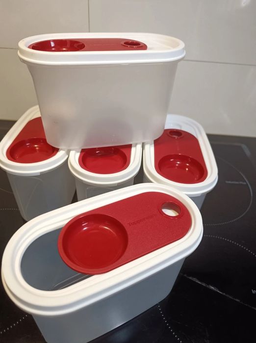 Conjunto 5 caixas Tupperware