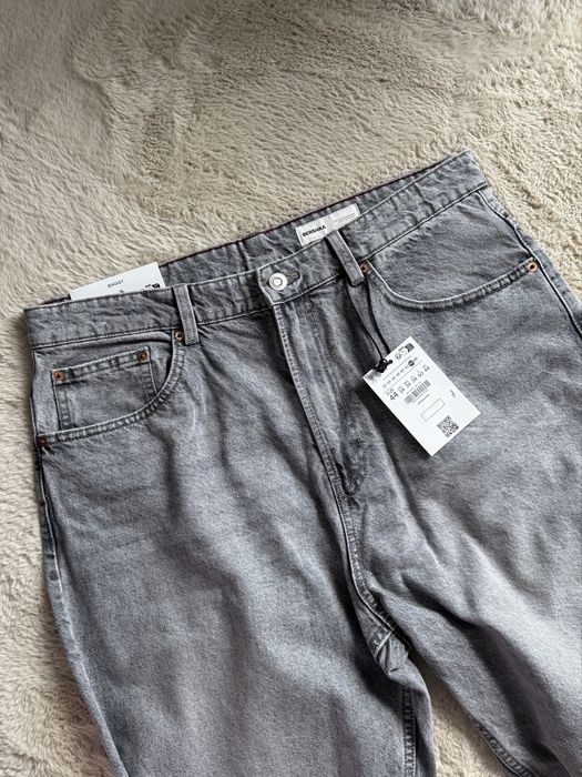 Широкі Джинси BERSHKA Baggy Fit Оригінал Широкие Джинсы Мужские Черные Серые